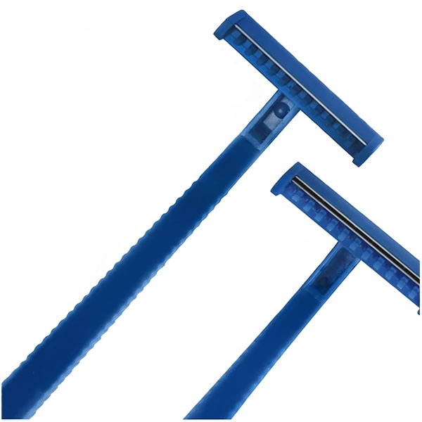 Ampri Einmalrasier einschneidig mit Klingenschutz blau 100 Stk