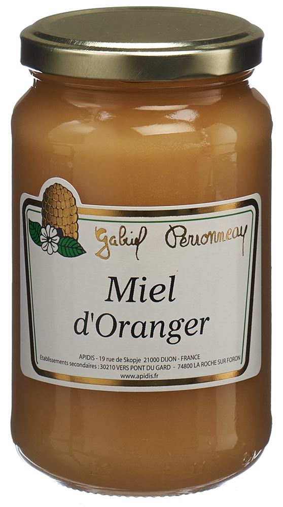Apidis Orangenhonig Glas 500 g