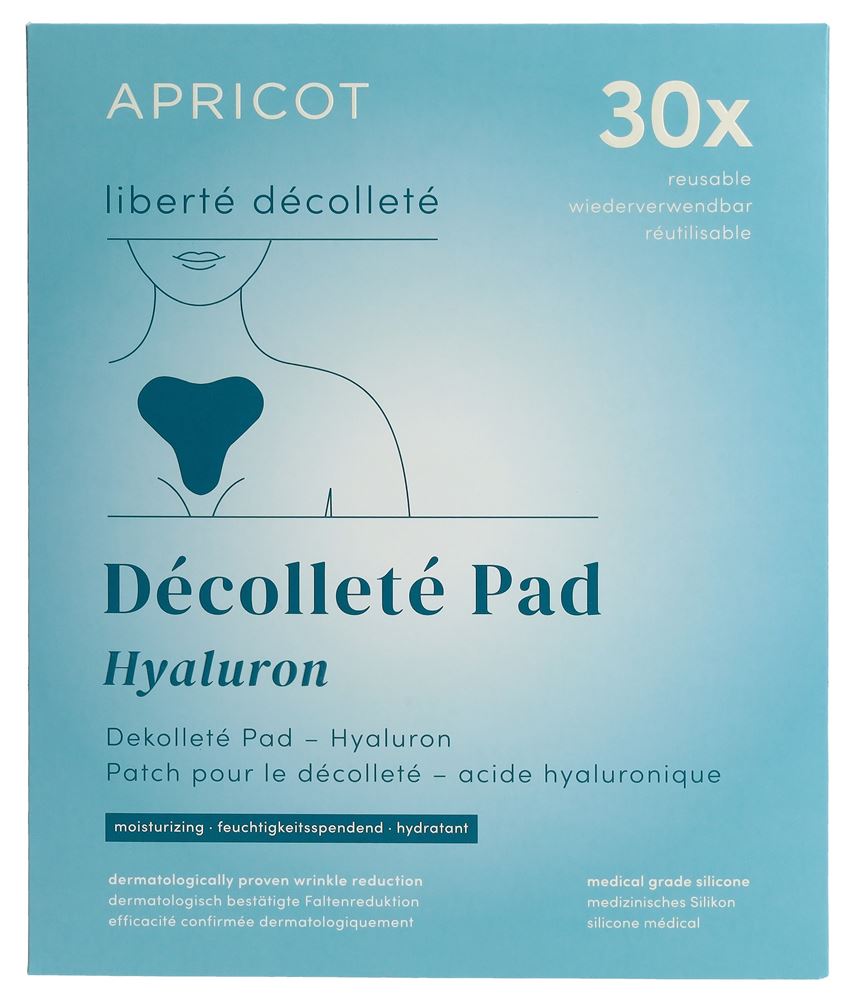 Apricot Dekolleté Pad wiederverwendbar Hyaluron