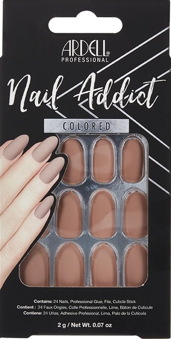 Ardell Nail Addict Colored Barely There Nude 24 Stk