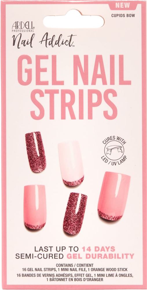 Ardell Nail Addict Gel Nail Strips Cupids Bow 16 Stk