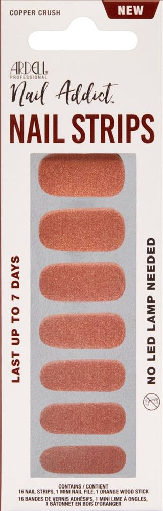 Ardell Nail Addict Nail Strips Copper Crush 16 Stk