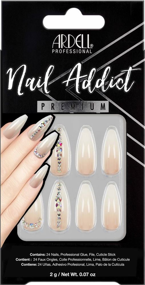 Ardell Nail Addict Premium Nude Light Crystals 24 Stk
