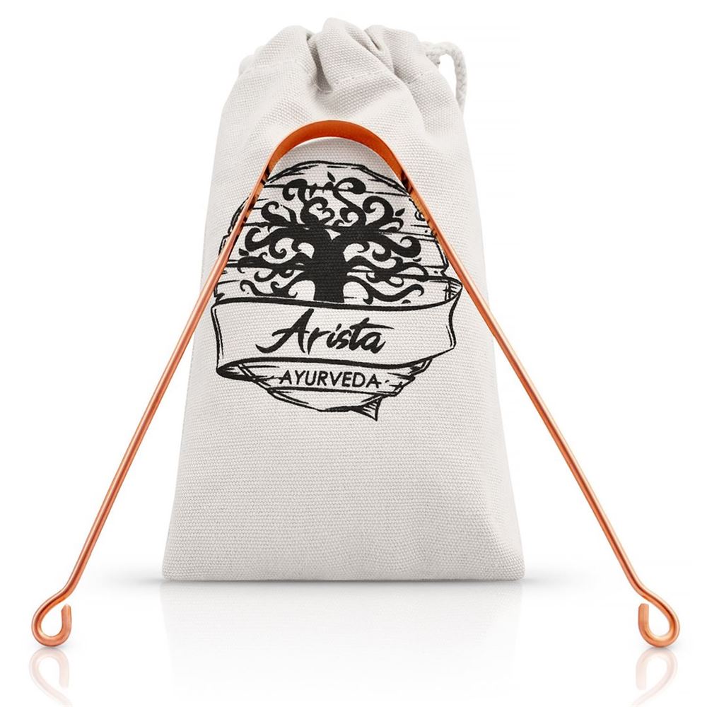 Arista ayuvedischer Zungenschaber Kupfer