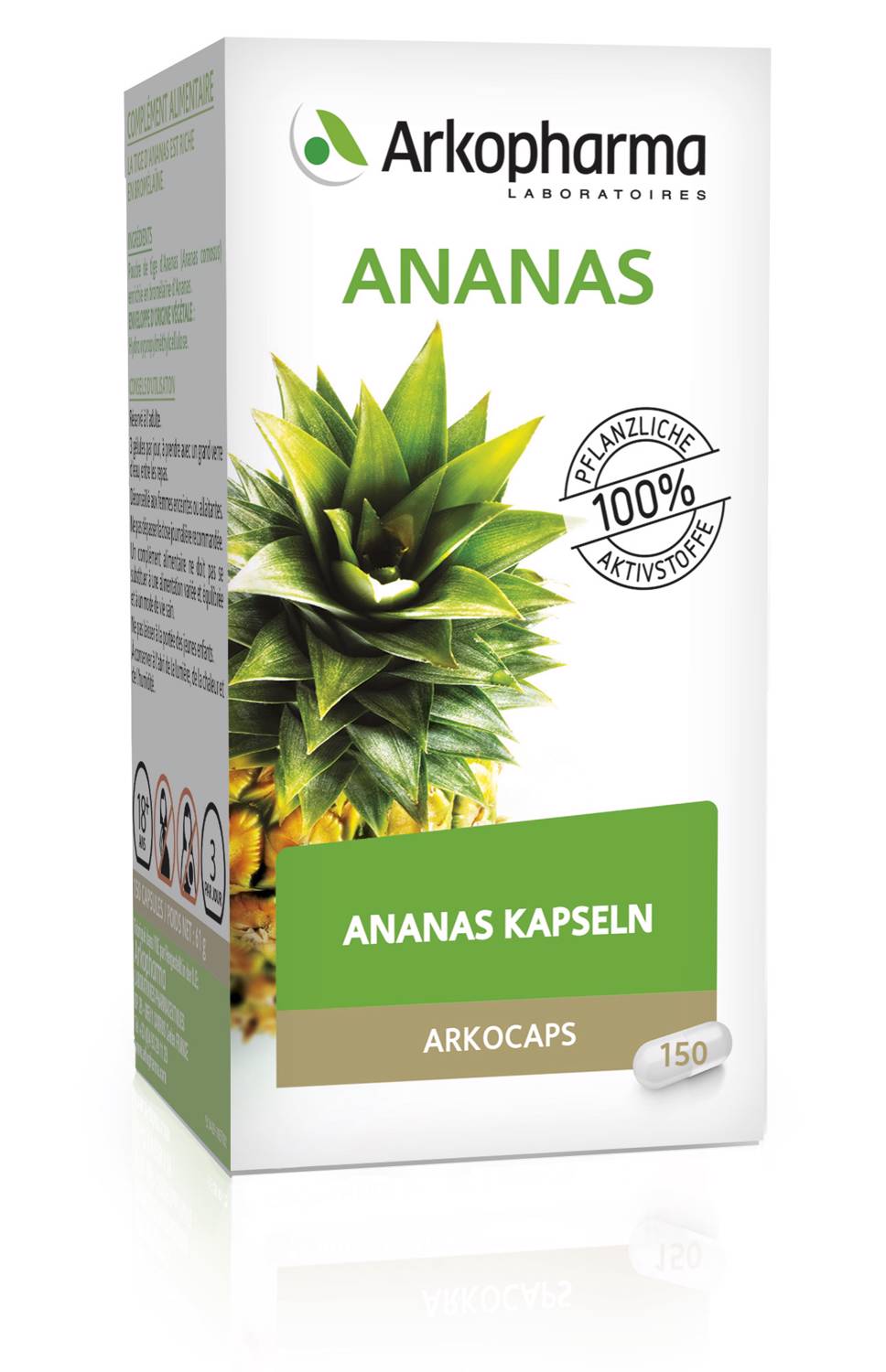 Arkocaps Ananas Kapseln Pflanzlich 150 Stück