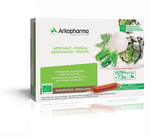 Arkofluide Artischocke-Fenchel Bio 20 Amp 10 ml