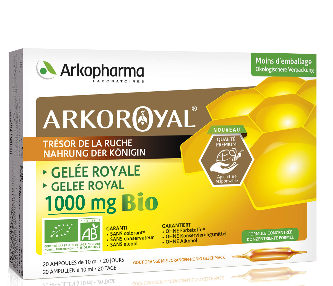Arkoroyal Gelée Royale 1000 mg Bio Trinkamp 20 Stk