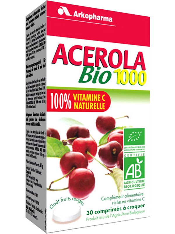 Arkovital Acerola Arkopharma Tabletten 1000 Mg Bio 30 Stück