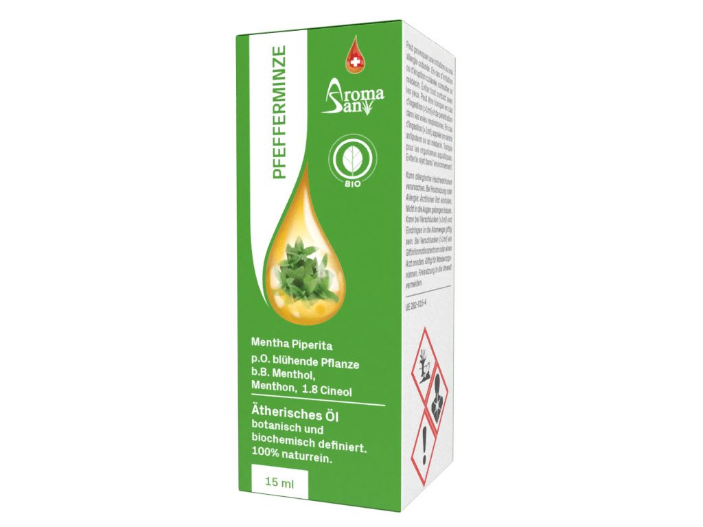 Aromasan Pfefferminze Äth/Öl in Schachtel Bio 15 ml