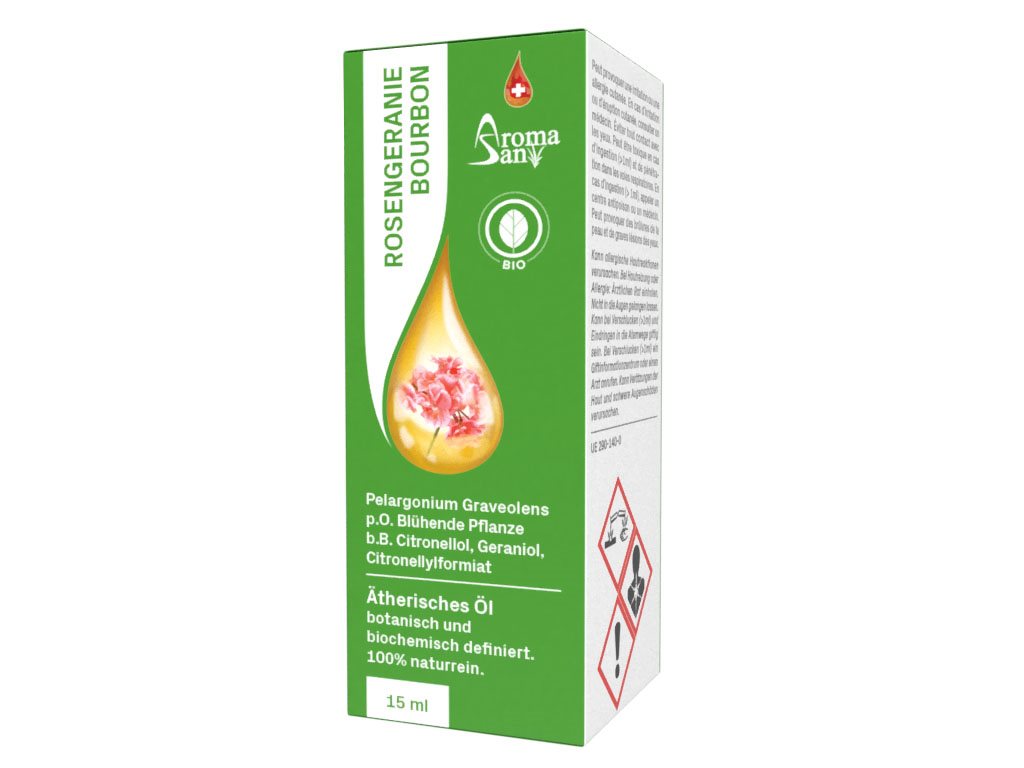 Aromasan Rosengeranie Äth/Öl in Schachtel Bio 15 ml