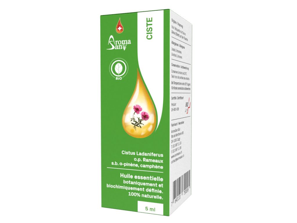 Aromasan Zistrose Äth/Öl in Schachtel Bio 5 ml