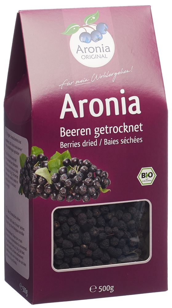 Aronia Original Bio Aroniabeeren Getrocknet Beutel 500 G