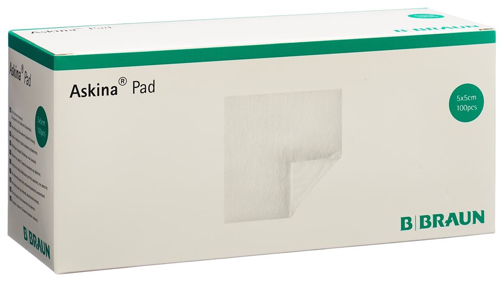 Askina Pad Vlieskompresse 5x5cm nicht-haftend steril 100 Stk