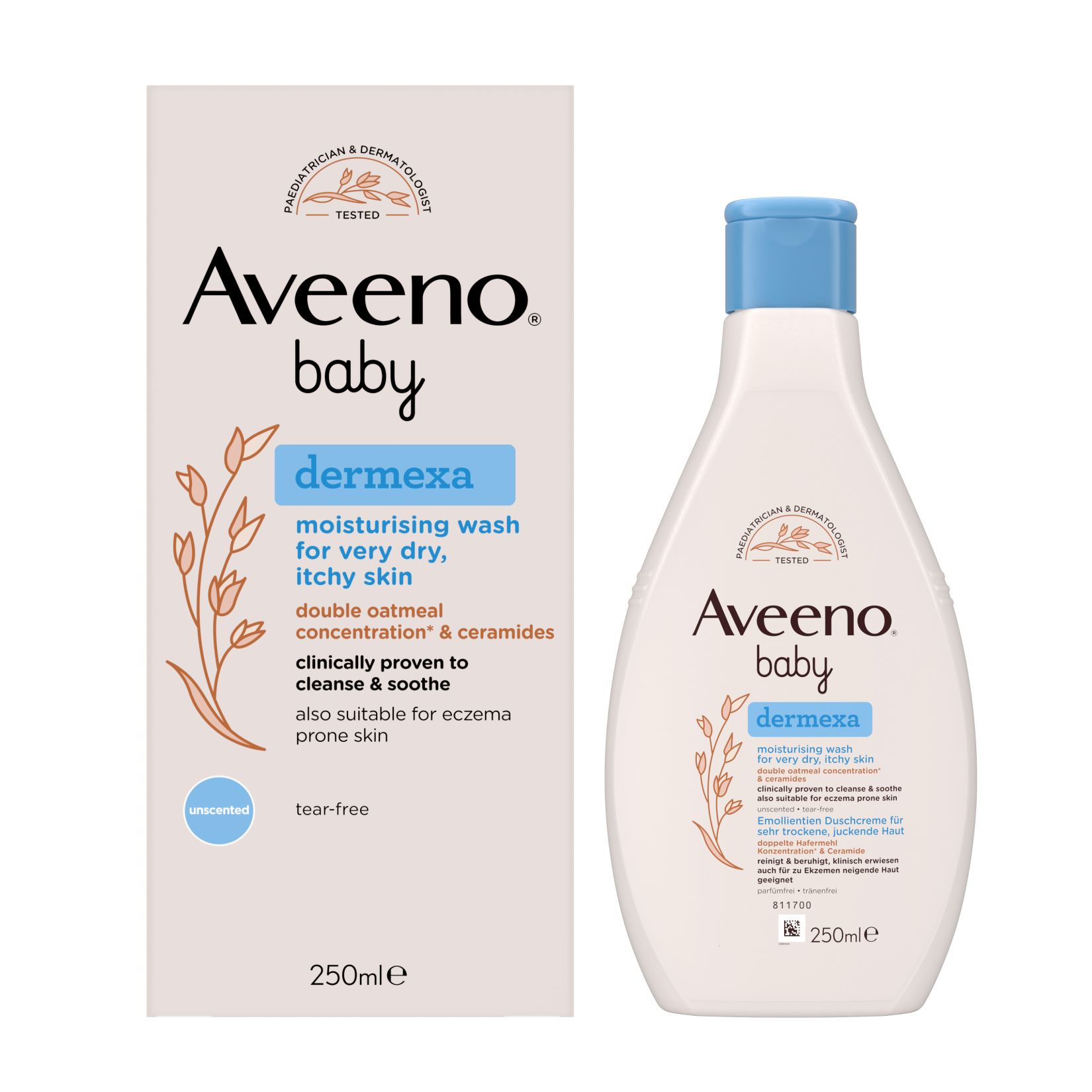 Aveeno Baby Dermexa Emollientien Duschcreme Fl 250 ml