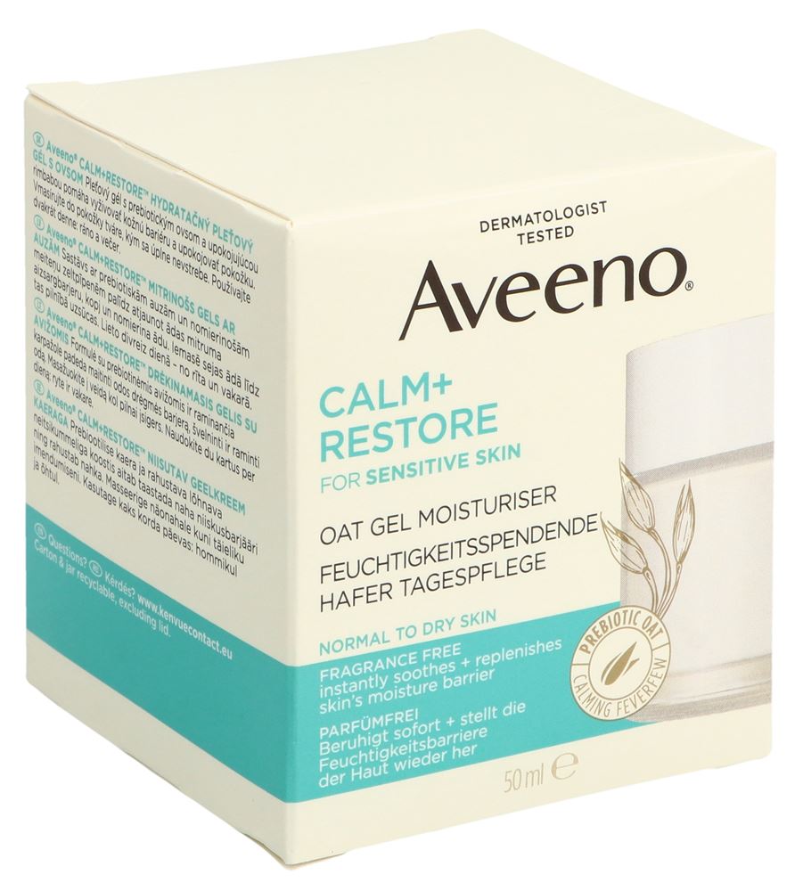 Aveeno Calm+Restore Tagespflege feuchtigkeitsspendend Hafer Topf 50 ml
