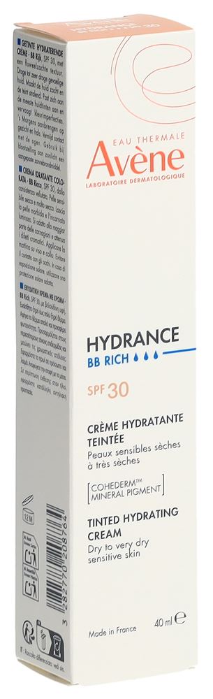 Avène Hydrance Bb-Reichhaltig Feuchtigkeitscreme Getönt Spf30 40 ml