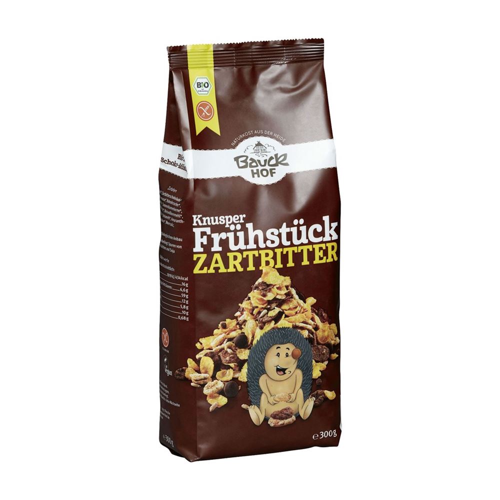 Bauckhof Knusper Frühstück Zartbitter glutenfrei Btl 300 g