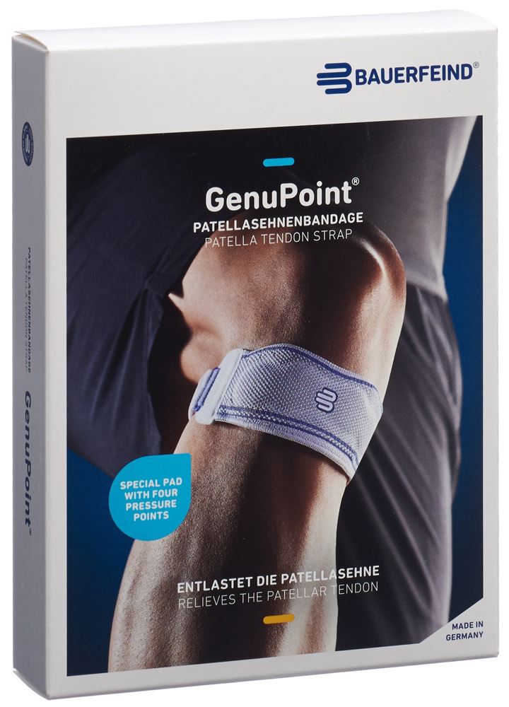 Bauerfeind GenuPoint Aktivbandage Gr3 titan