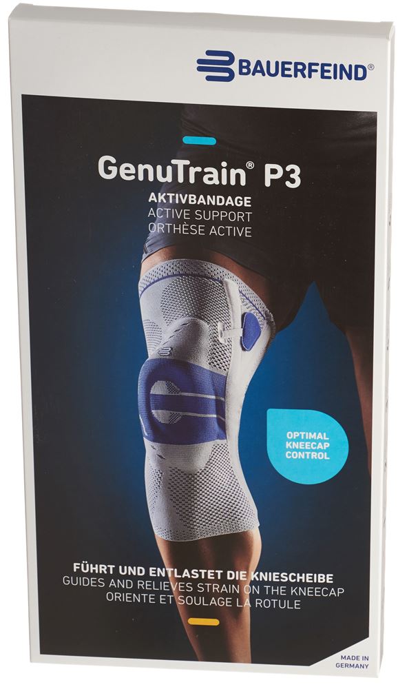 Bauerfeind GenuTrain P3 Aktivbandage Gr5 rechts titan