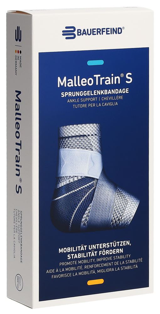 Bauerfeind MalleoTrain S Aktivbandage Gr4 rechts titan