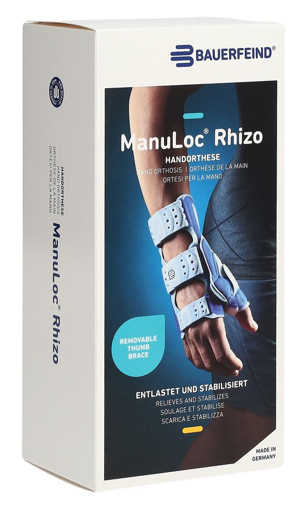 Bauerfeind ManuLoc Rhizo Stabilorthese Gr0 links titan