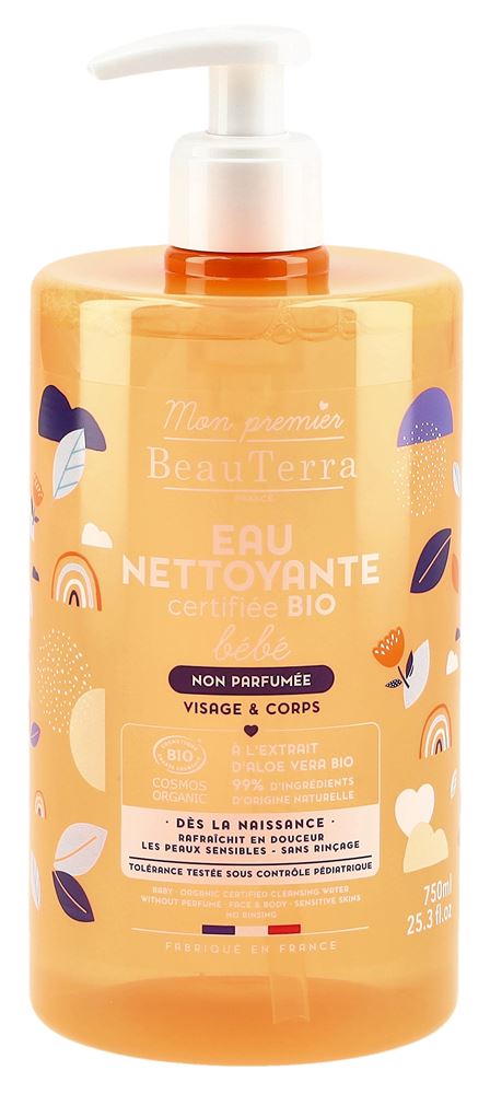 BeauTerra Baby Mizellenwasser ohne Parfum Bio Fl 750 ml