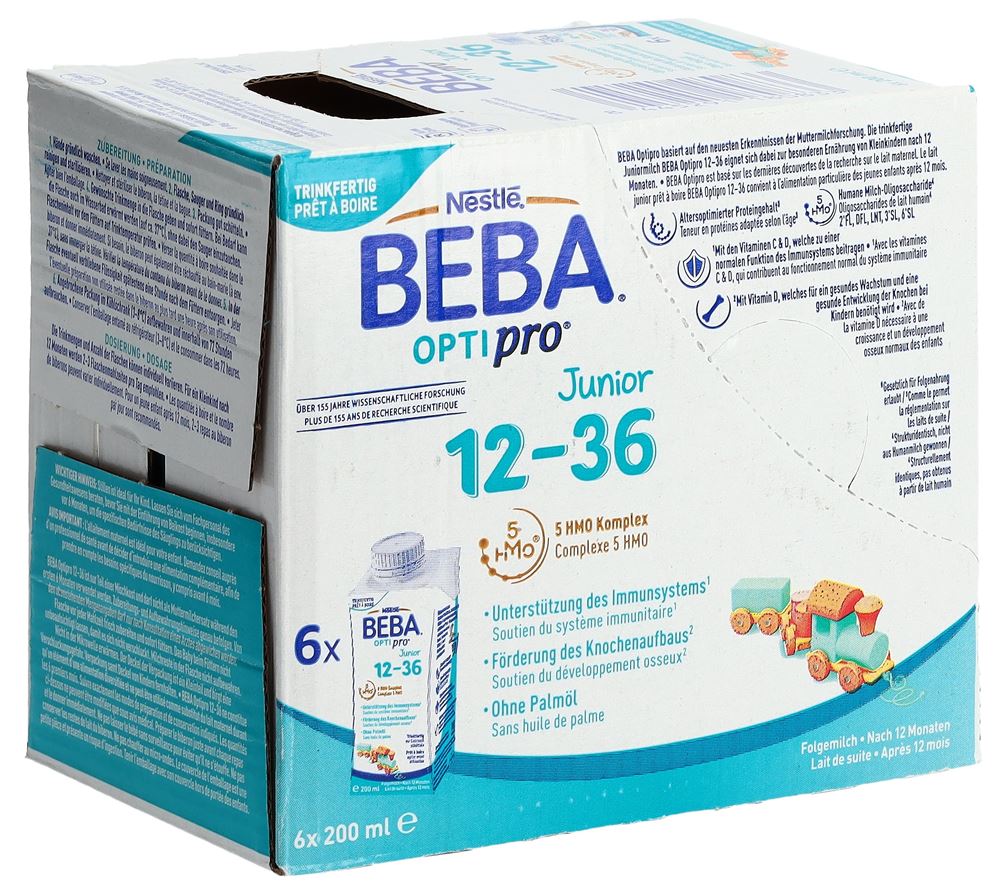 Beba Optipro 12-36 liq 6 Tetra 200 ml