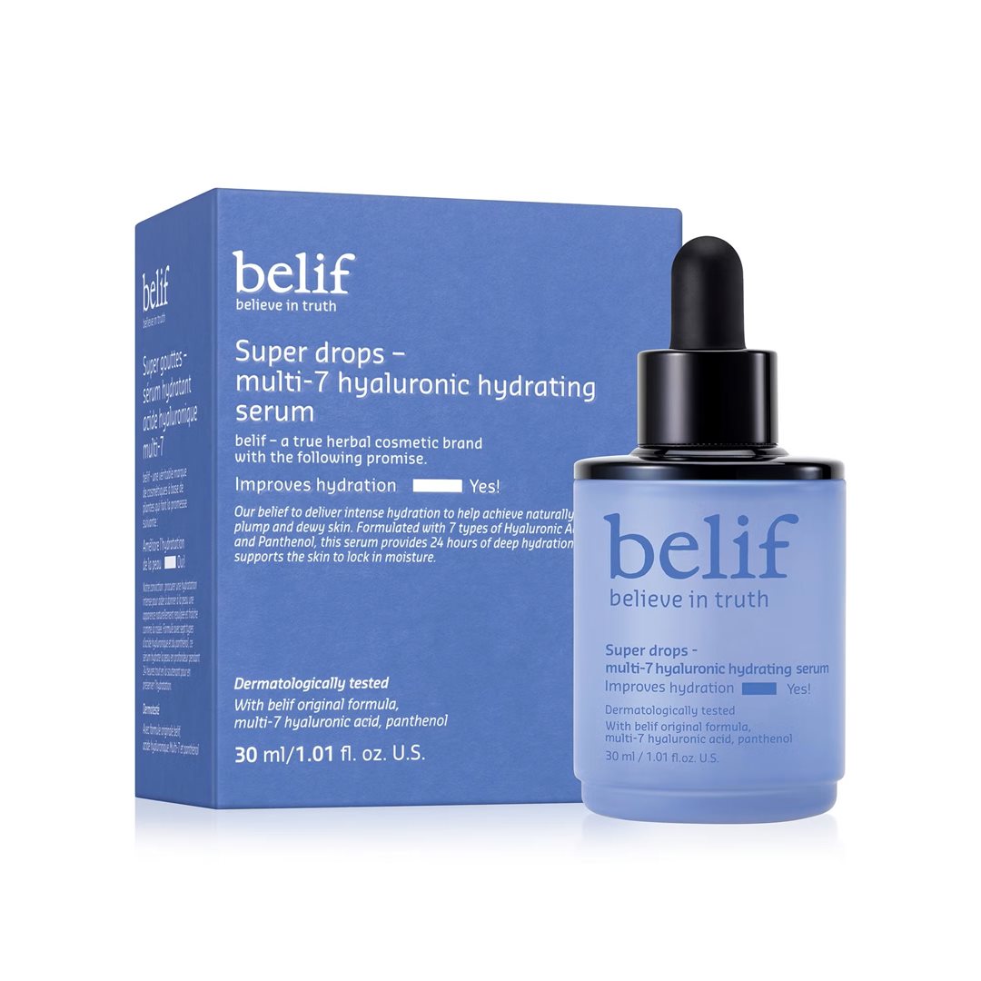 belif Super Drops Serum Multi-7 Hyaluronic Hydrating Amp 30 ml