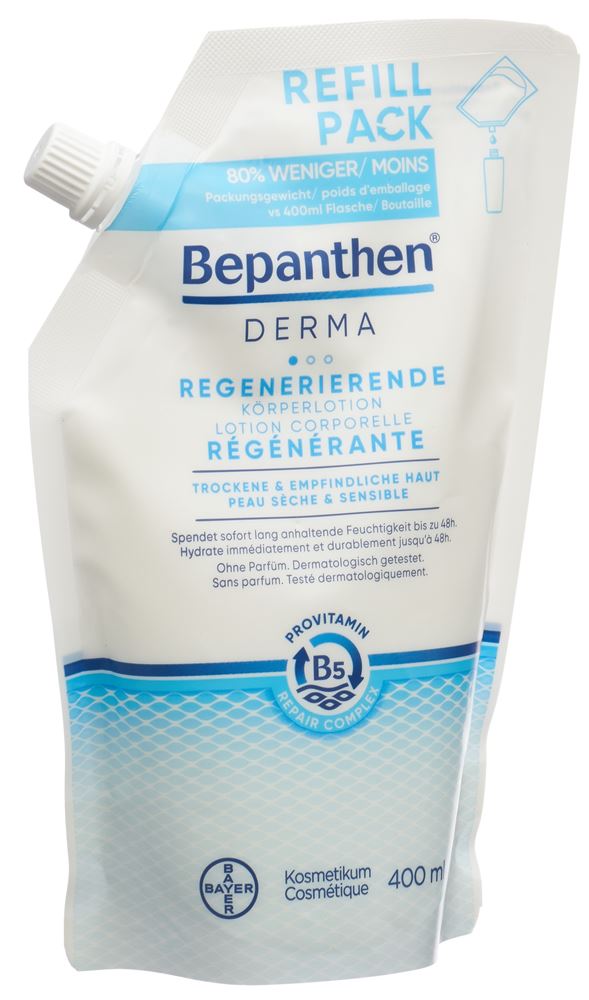 Bepanthen Derma Körperlotion regenerierend Nachfüllbeutel 400 ml