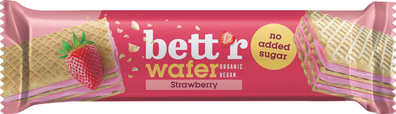 bett'r Waffel Erdbeere ohne Zucker Btl 30 g