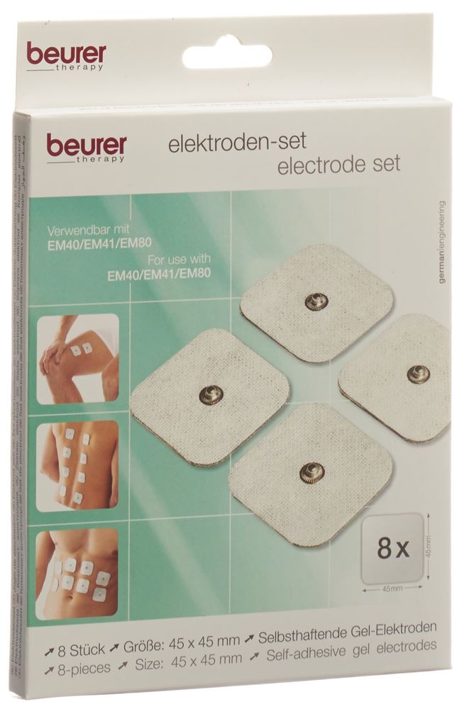 Beurer Tens Elektroden Standard 45x45mm 8 Stk