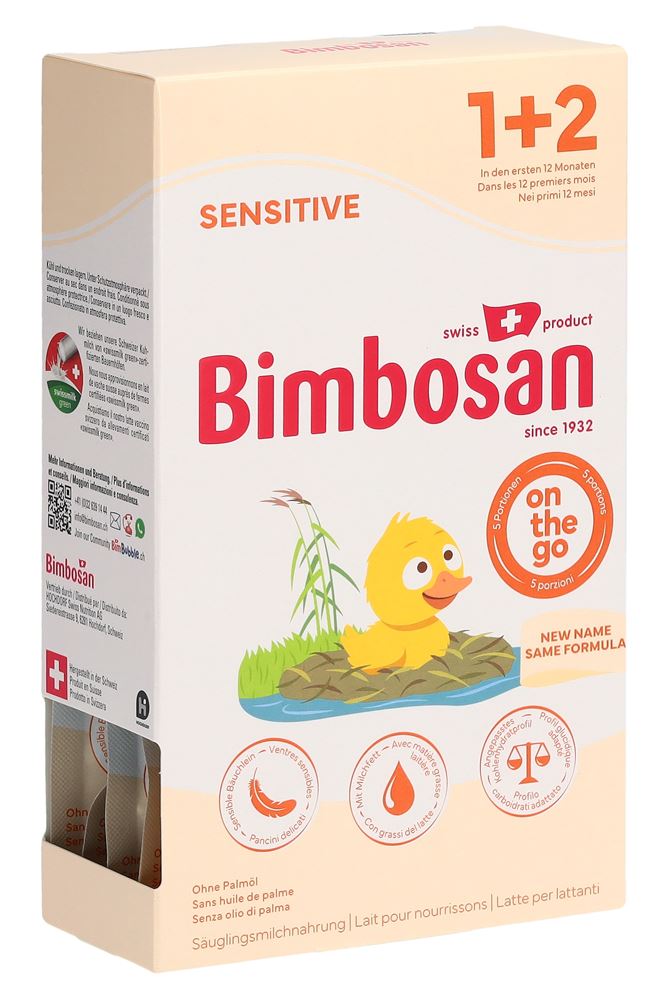 Bimbosan Sensitive 1+2 Säuglingsanfangsnahrung 5 x 25 g
