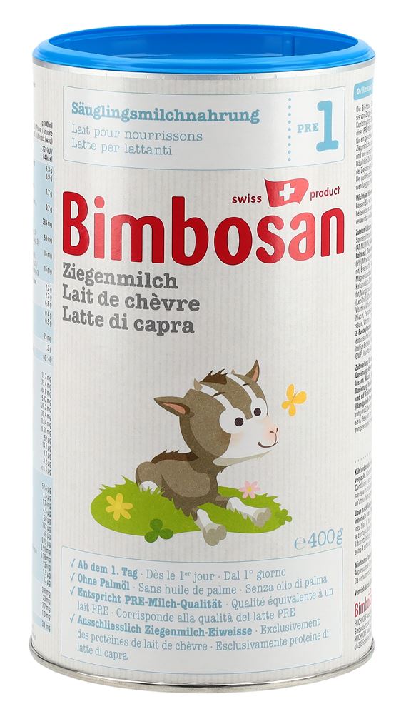 Bimbosan Ziegenmilch 1 Säuglingsmilch Ds 400 g