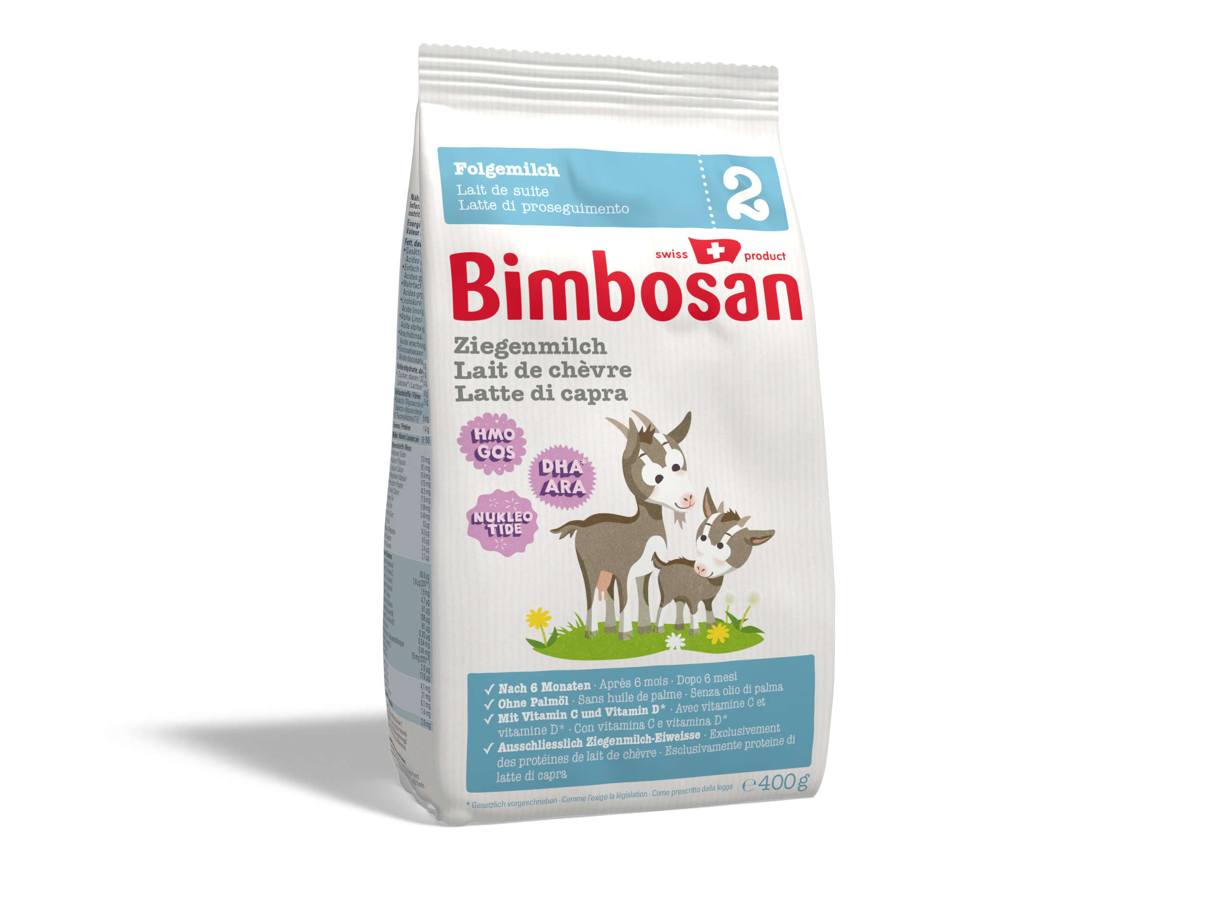 Bimbosan Ziegenmilch 2 Folgemilch refill 400 g
