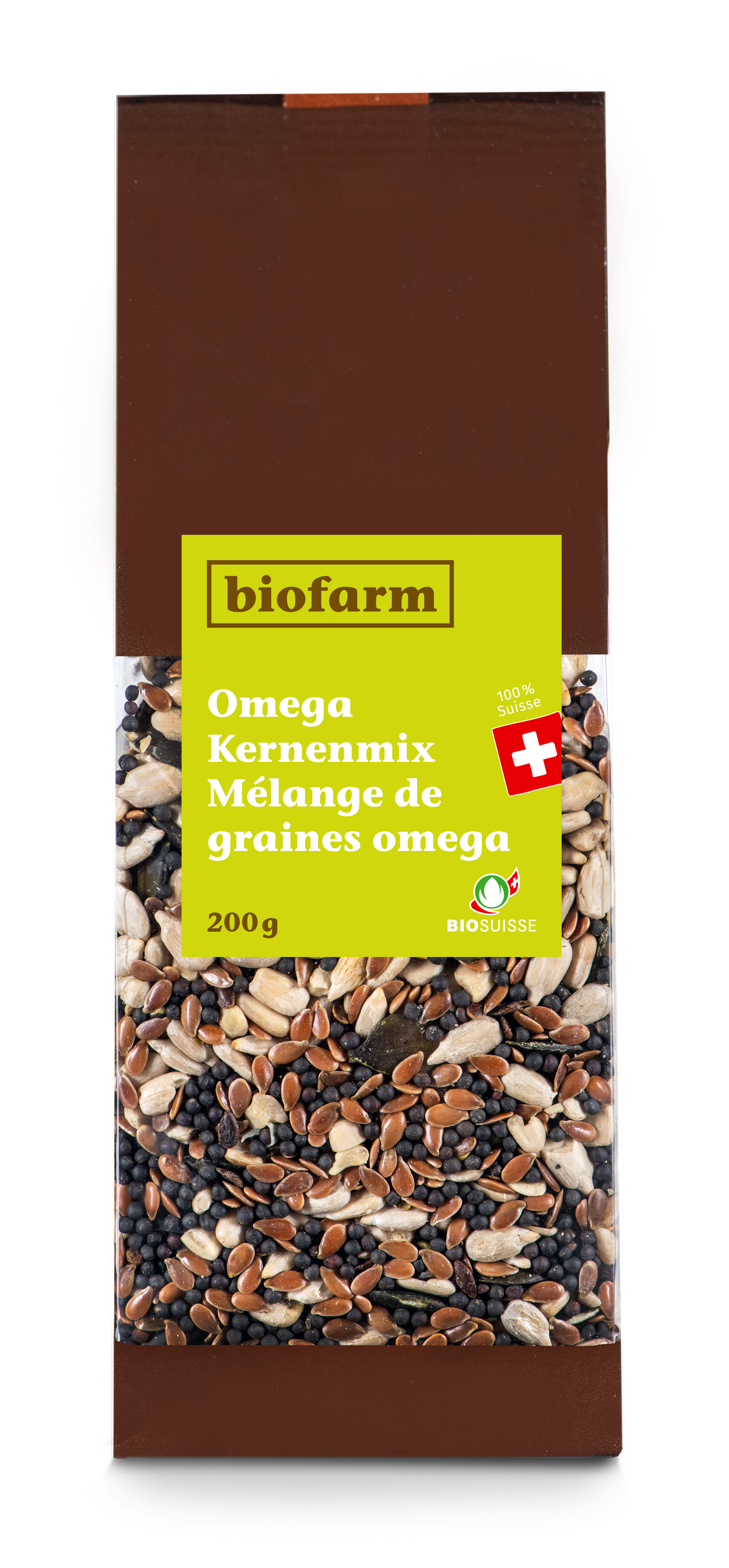 Biofarm Omega Kernen-Mix Knospe Ch Beutel 200 G