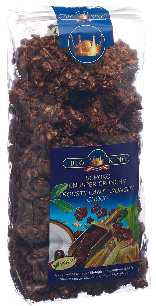 BioKing Knusper Crunchy Schokolade Btl 375 g