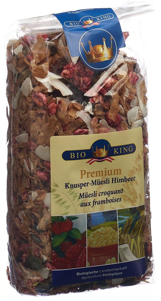 BioKing Premium Knuspermüesli Himbeer Bio Btl 375 g