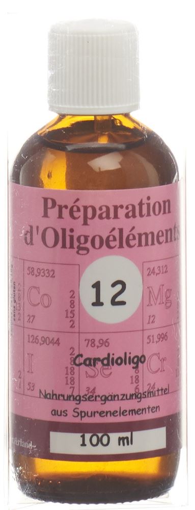 Bioligo POE 12 Cardioligo Préparation d’oligoéléments/Vigne rouge Fl 100 ml