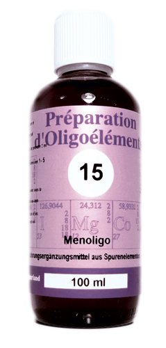 Bioligo POE 15 Menoligo Préparation d'oligoéléments/Yam Fl 100 ml