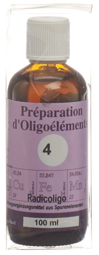 Bioligo POE 4 Radicoligo Préparation d’oligoéléments/Carotte Fl 100 ml