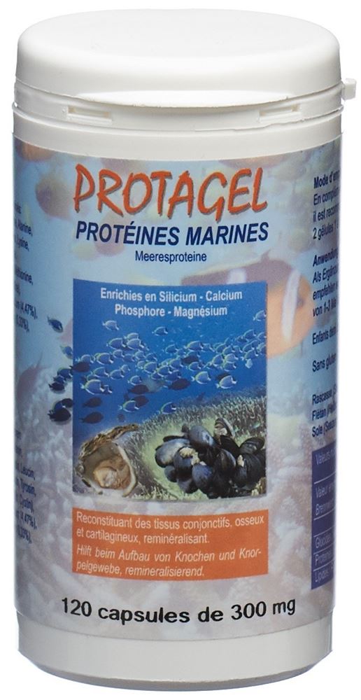 Bioligo Protagel Protéines marines Kaps (acides aminées) & oligoéléments 120 Stk