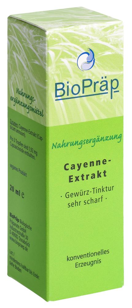 BioPräp Cayenne Extrakt Tropfen Pip Fl 20 ml