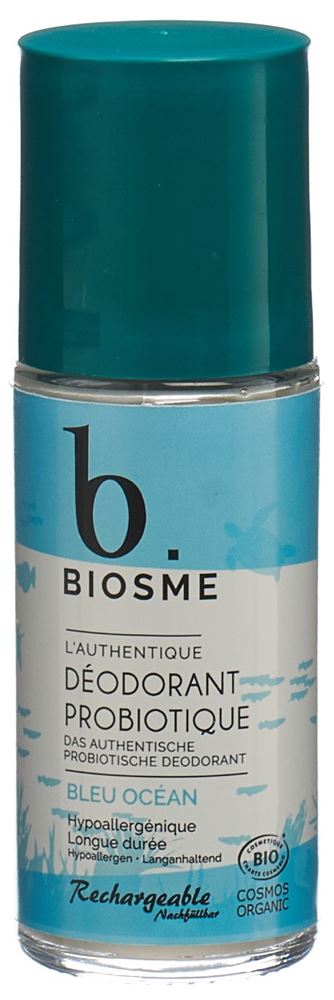 Biosme Deodorant probiotisch Roll-on Bleu océan Nachfüllbar Fl 50 ml