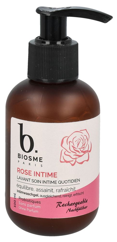 Biosme Waschgel Intimpflege Rose schützend mit Probiotika Fl 100 ml