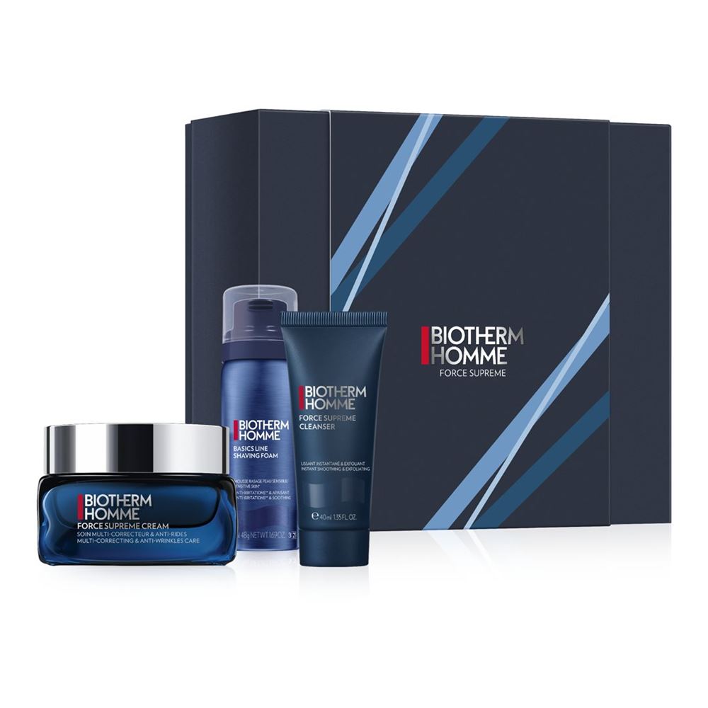 Biotherm Force Supreme Geschenk Set Youth Cream 50ml + Rasage 50ml + Cleanser 40ml
