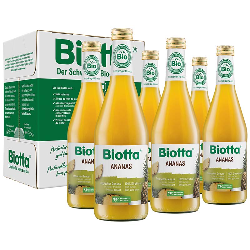 Biotta Ananas Bio 6 Fl 5 dl
