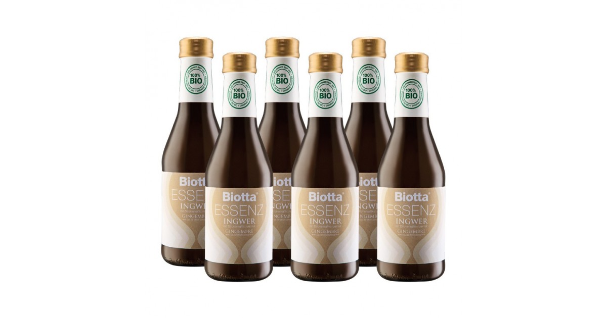 Biotta Essenz Ingwer Bio 6 Fl 2.5 dl