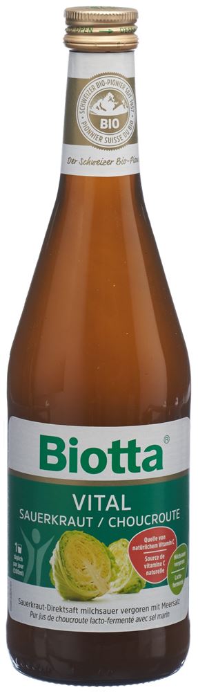 Biotta Vital Sauerkraut Fl 5 dl