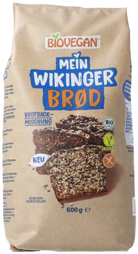 Biovegan Mein Wikinger Brod Brotbackmischung vegan Btl 600 g