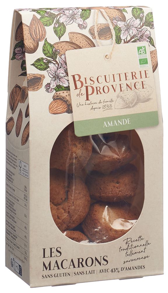 Biscuiterie DE Provence Makronen Mandel glutenfrei Bio Btl 130 g